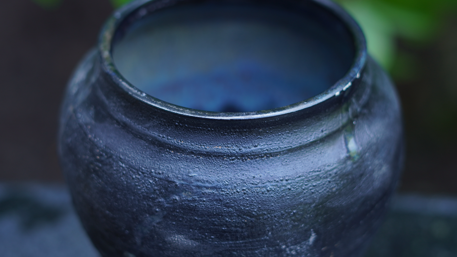 dark black vase