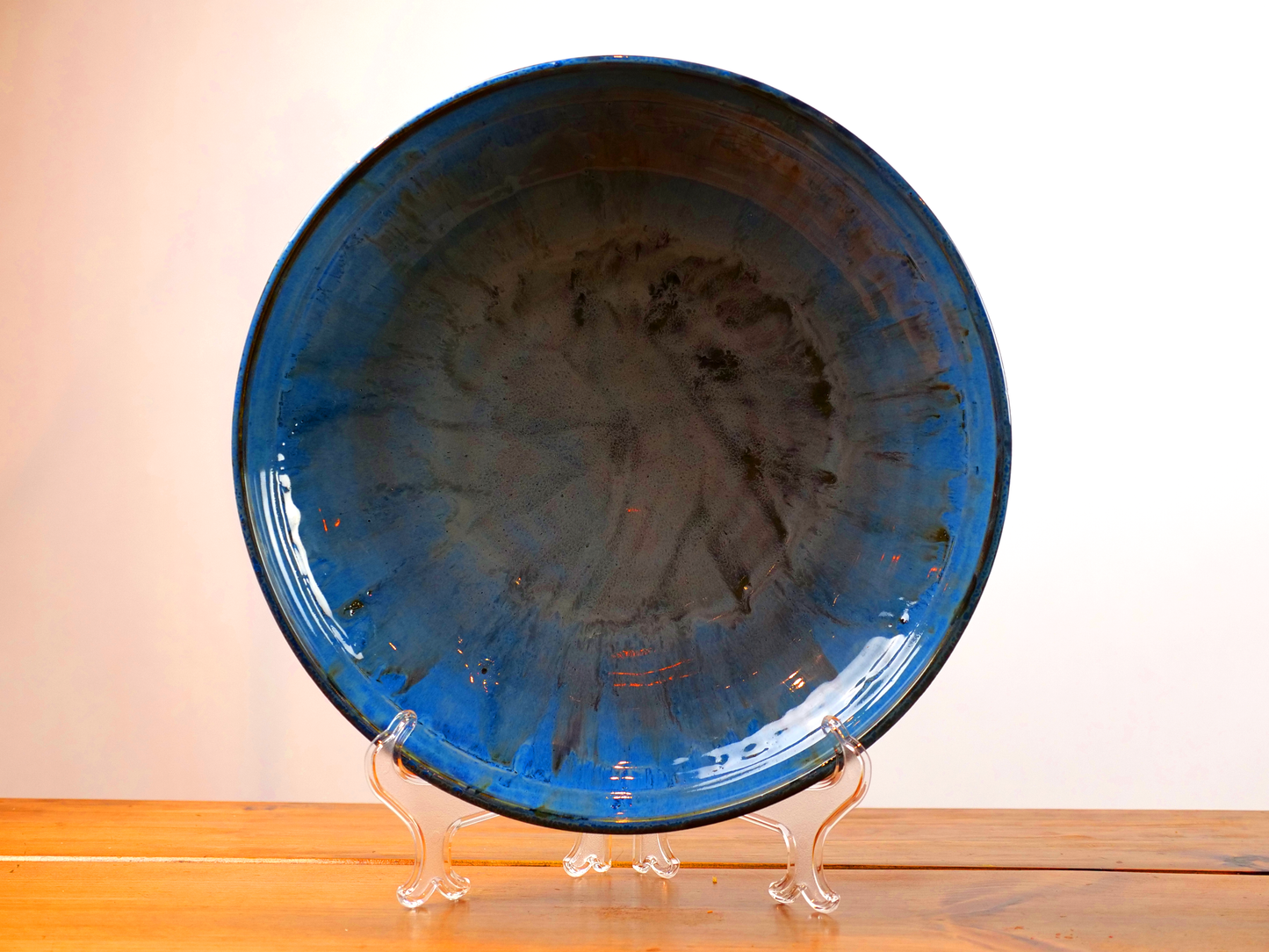 Large Blue Serving Bowl